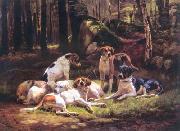 Carlo Saraceni Dogs oil painting reproduction